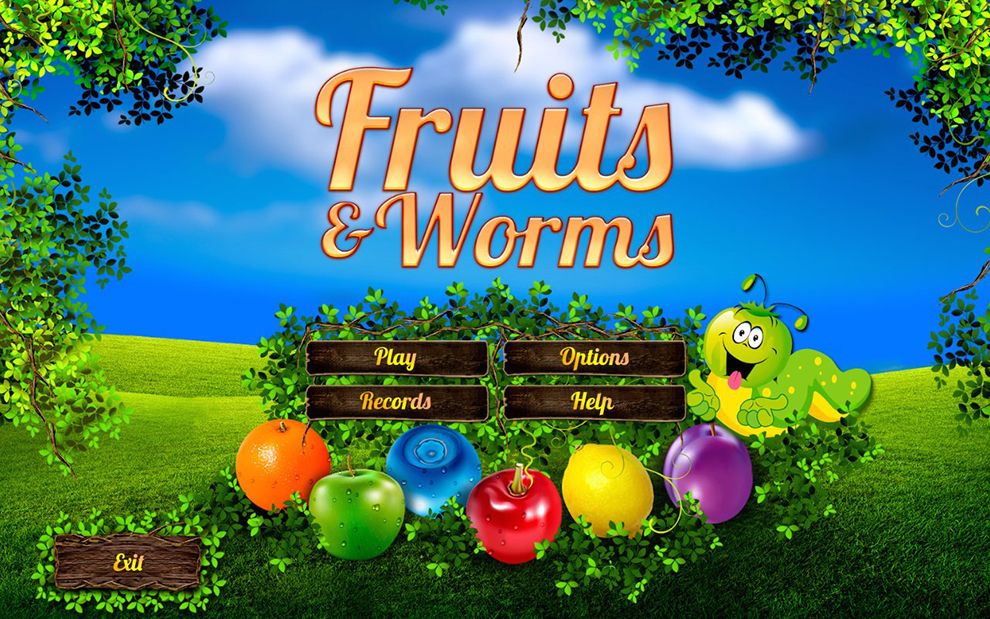 Fruit & Worms Game